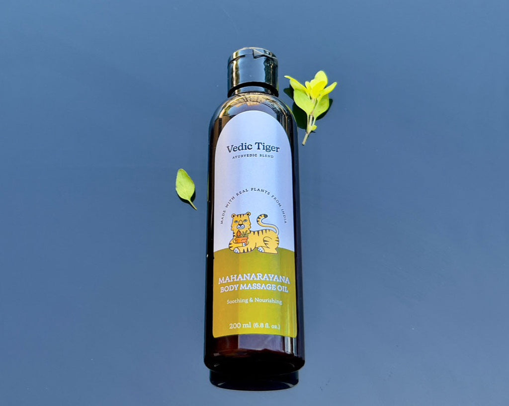    Vedic Tiger's Mahanarayana The Supreme Soothing Vegan Body Massage Oil for Sex Drive Luxury Ayurvedic Natural Clean Pure Products